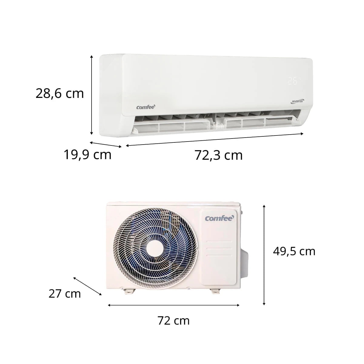 Aire Acondicionado Split Inverter Comfee 9000 BtuH