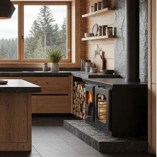 Cocina a leña