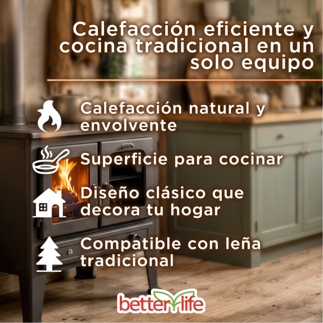Cocina a leña