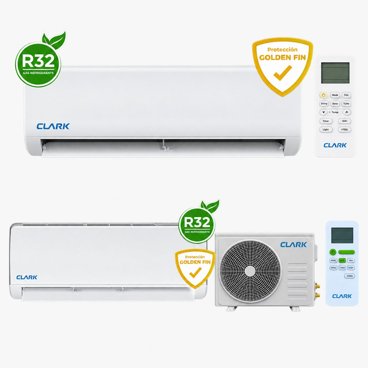 Aire acondicionado tipo split muro de 24000 btu Clark Inverter
